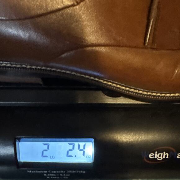 Cole Haan Shoes Men's 9.5 W Brown Leather Warren Cap Toe Derby Lace Up C20153 - Picture 12 of 12